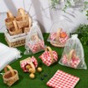 INTERWARM 24Sets Mini Woven Baskets with Handles Bulk, Mini Picnic
