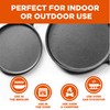 Commercial Chef Round Cast Iron Griddle Pan 3-Piece Set –