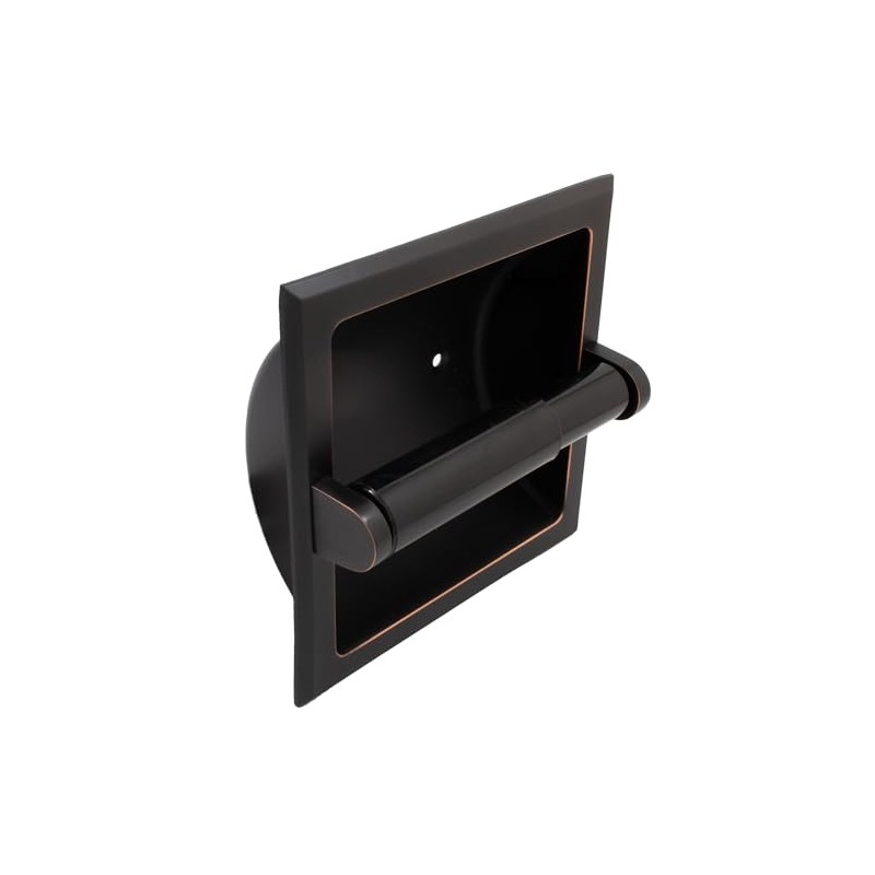 Stone Harbor Hardware Recessed Paper Holder, Vintage Bronze