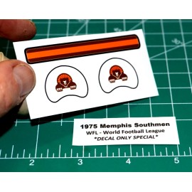 1975 WFL Memphis Southmen Football Gumball Helmets *DIECUT DECALS ONLY* OPI Mini