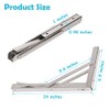 CLT 24'' Folding Shelf Brackets Max. Load 550 lb, Heavy