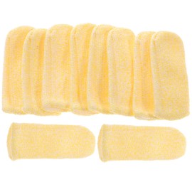 BIUDECO 10pcs Cut Resistant Finger Sleeves Anti-Cut Thumb Covers for Kitchen Slicing and Woodworking Sturdy Thumb Guards for Safe Food Preparation