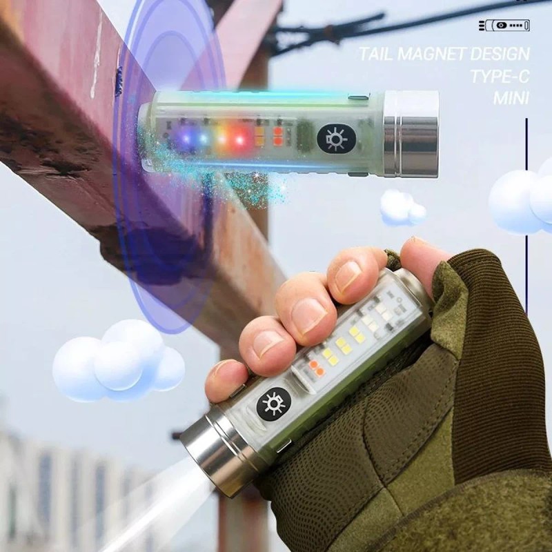 Lecute Mini Lampara Led Uv Patrulla Iman Recargable Billetes Falsos