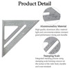 7in Metric Triangle Ruler and 12in Square Angle Ruler -