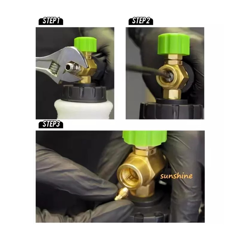 N/A 0.9 mm Orifice Brass Nozzle Mod for Foam Cannon