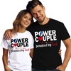 SUWATOIN Christian Couples Matching Shirt Power Couple Tee Tops Valentines