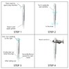 DPTOOL 14mm Back Tap Spark Plug Thread Repair Tool M14x1.25