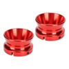 2Pcs NAB Hub Adapters for Studer ReVox Red Polished Aluminium