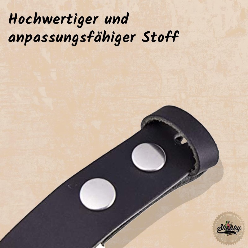 shenky Interchangeable belt without buckle, press studs, 4 cm width,