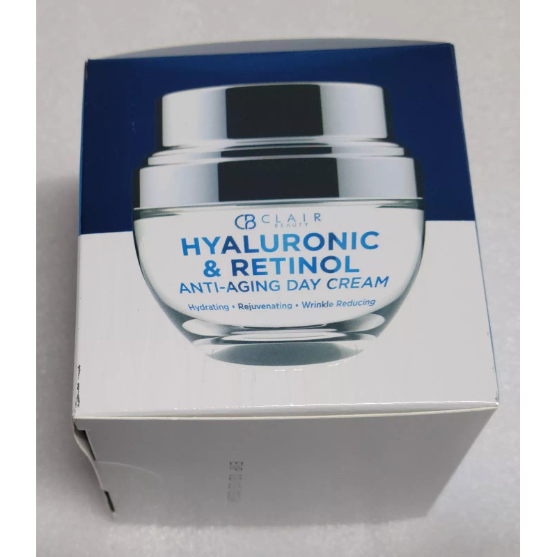 Retinol Clair Beauty Hyaluronic & Retinol Anti-aging Day Cream Evens