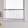 Yujiao Mao Voile Panel Curtains with Tabs, Pack of 1