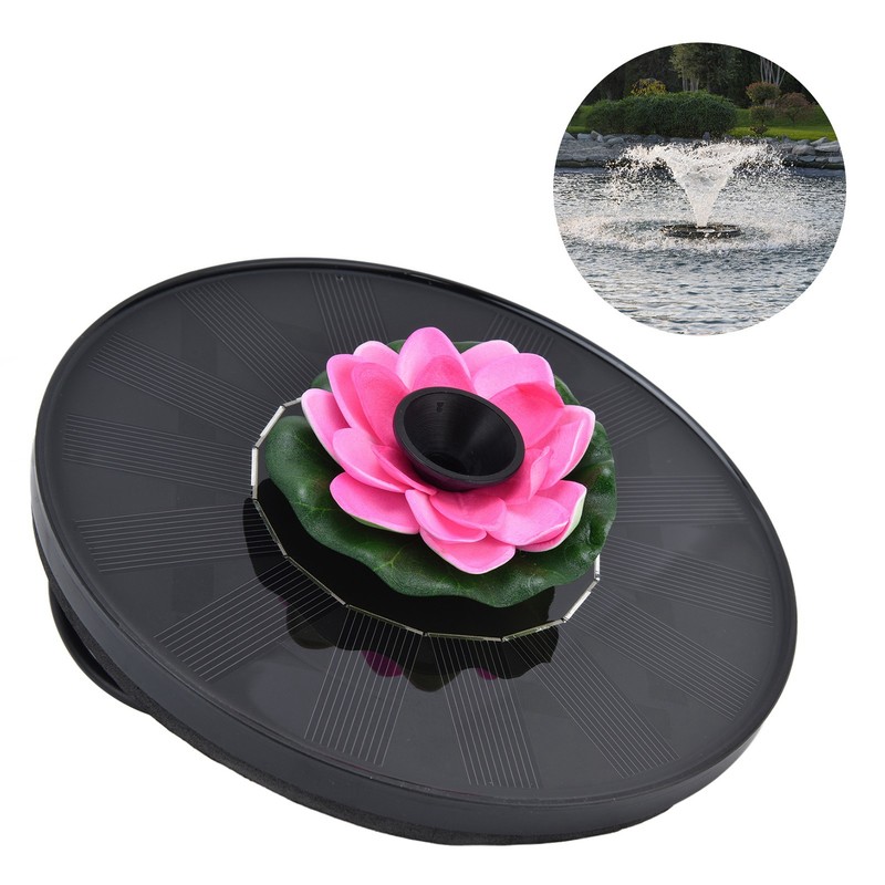 Lotus Solar Fountain Water Pump Floating Mini Solar Powered Water