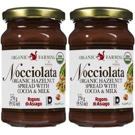 Nocciolata Organic Hazelnut Spread, 9.52 oz Pack of 2
