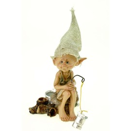 VOGLER Joh. Vogler GmbH Pixie Fishing Tin Petri Heil 12 cm Figure Dwarf Fairy Mythical Creature Gnome
