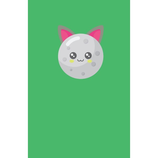 MoonCat Notebook: Journal or Notebook, Kids Journal, 5.5"x8.5"