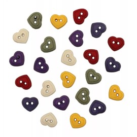 Buttons Galore Quilt Hearts 4129 - Buttons Galore - 2 Hole Sew Through - Craft Scrap Quilt