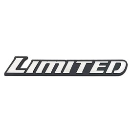 3D Chrome Metal Limited Emblem Luxury Edition Letter Logo Coupe SUV Badge Sticker SUV Racing Decal (Silver)