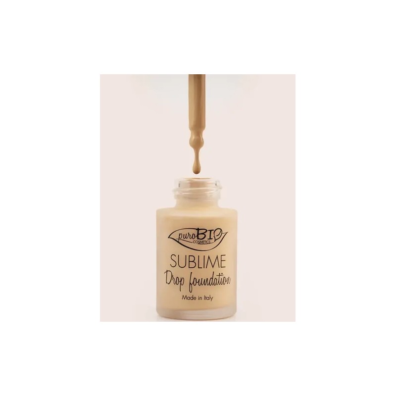 Base Maquillaje Orgánica Vegana Nickel Tested Purobio Drop