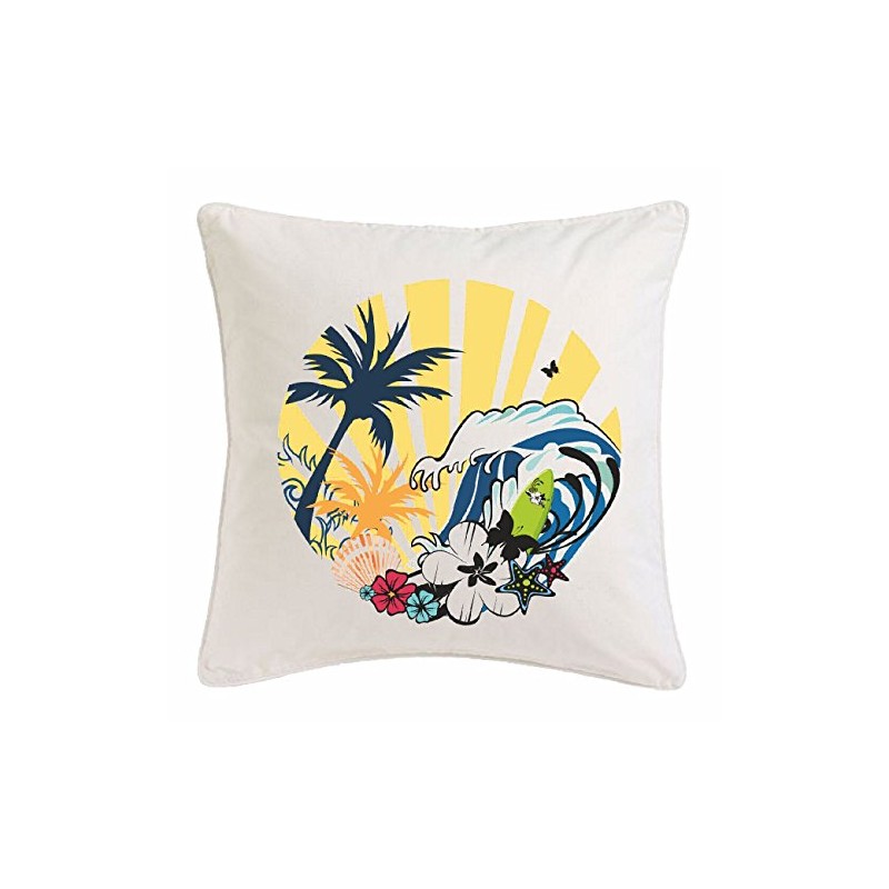 Reifen-Markt Paradise Surfing Beach Surfboard Longboard Surfing Waves Microfibre Cushion