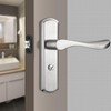 Deadbolt Strike Plate Door Backplate, 1" x 2-1/4" Round Corner