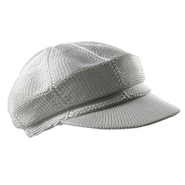NY Summer Mesh Newsboy Cap (White)