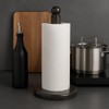 Heavy Natural Stone Paper Towel Holder – Handcrafted from Solid