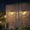 EKQ Solar Fence Lights Wall lihgts Outdoor Decorations 6 Pack