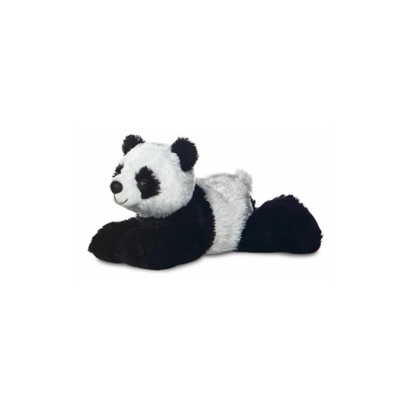 Aurora 12756 8-inch Flopsie Panda,Black and White
