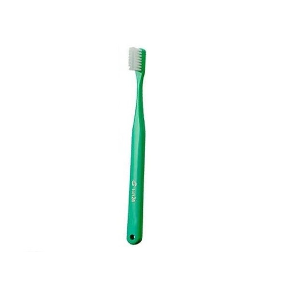 Tuft 24 (Toothbrush/Tuft) Set of 25 Oral Care Tuft 24 General Adult 3 Row Toothbrush, MS (Medium Soft), Green