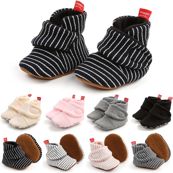 QWZban Baby Booties Infant Newborn Boys Girls Slippers Warm Crib