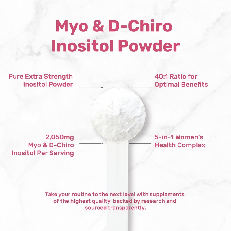 Myo-Inositol & D-Chiro Inositol Supplement for Women (40:1) | 2,050mg