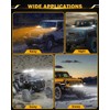 Auxbeam 7 Inch 300W LED Light Bar, 6 Modes Strobe