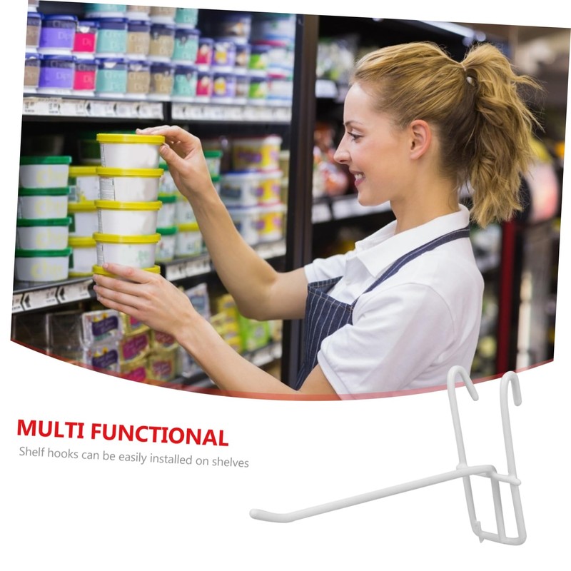 SHINEOFI 10pcs Display Hooks for Grid Wall Sturdy Iron Hanging