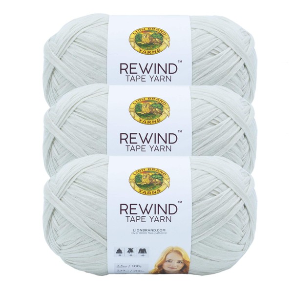 Lion Brand Yarn Rewind Yarn, Yarn for Knitting and Crocheting,