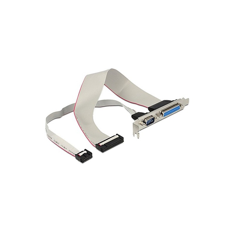DeLock Slotblech> 1 x Seriell 1 Parallel - Kabel, 83445