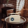 ByronStatics Portable Radio AM FM, Vintage Retro Radio with Built