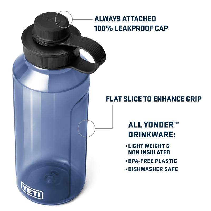 YETI Yonder 1.5L/50 oz Water Bottle with Yonder Tether Cap,