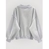 RoseSeek Women's Sweatshirt Long Sleeve V Neck Drop Shoulder Sweatshirt
