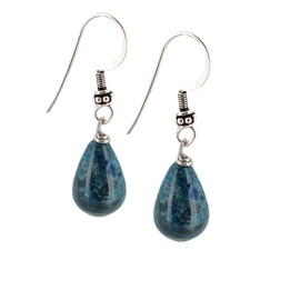 TreasureBay Beautiful Handmade Natural Gemstone Earrings 925 Sterling Silver, Womens Dangle Drop Earrings