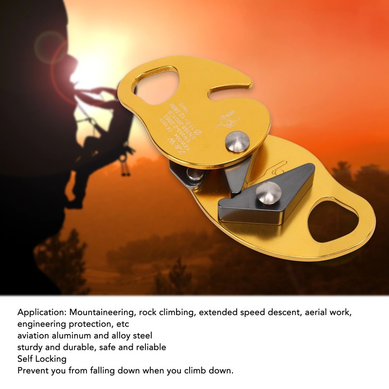 Oval Movable Rope Grab Self Locking Outdoor Climbing Mountaineering Rope