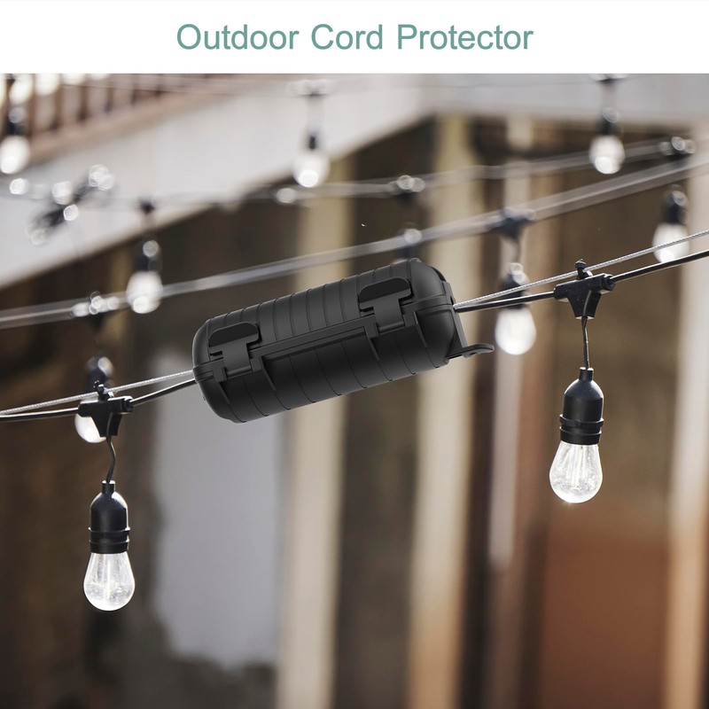 Extension Cord Cover Outdoor, 8 Pack IP54 Water-Resistant Power Cord