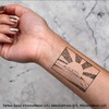 4 x 'Sunset Stonehenge' Temporary Tattoos - Water Resistant, Skin-Safe,