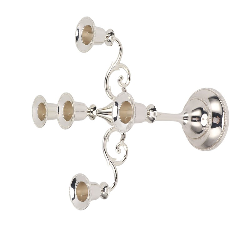 5 Arm Candlestick Holder Iron Retro Decorative Candle Holder Centerpiece
