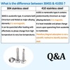 QSJ 110PCS #10 x 1/2'' Sheet Metal Screws 410 Stainless