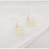 Stainless Steel Texas State Shape Map Dangle Drop Earrings for