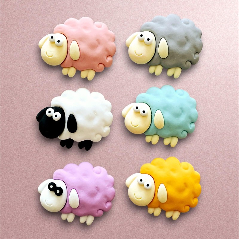 Fridge Magnets, Cute Sheep Animal Fridge magnets, Pack of 6