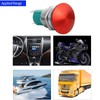 10 Amp 19mm Momentary Push Button Switch Red Mushroom Head