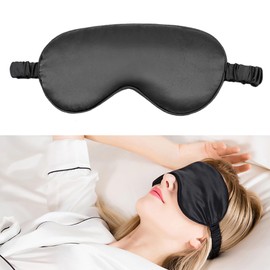 Tisoloow Silk Sleep Mask for Sleeping with Adjustable Strap Satin Blackout Sleeping Eye Mask for Men&Women Soft Eye Cover Eyeshade for Night Sleeping Light Purple&Purple&Wine One Size
