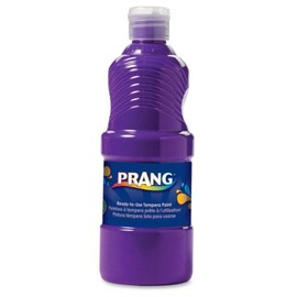 Prang Paint for Kids Tempera Washable Ready to Use Nontoxic Safe 8 oz Single Easy Pour Bottle (Purple),Pruple