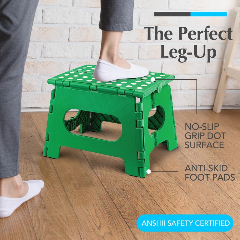 Handy Laundry Folding Lightweight Step Stool - Sturdy Enough to
